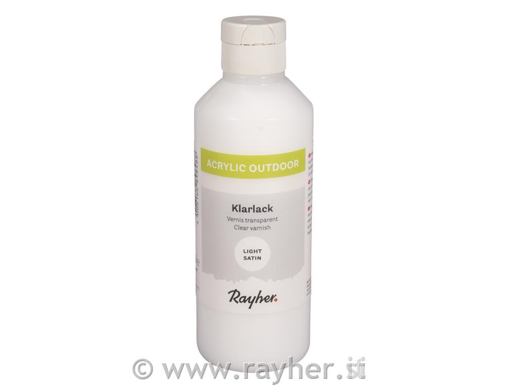 Outdoor Paint clear varnish, colourless,semi-gloss, bottle 250ml