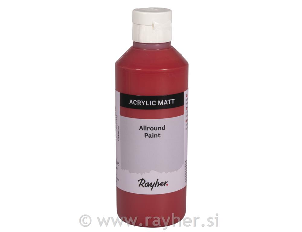Akrilna barva, klasična rdeča, 250ml