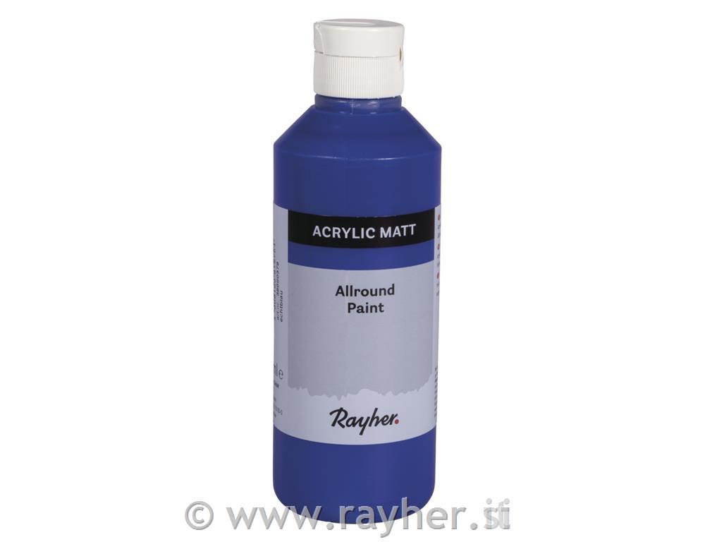 Allround Paint, acrylic, true blue, bottle 250ml
