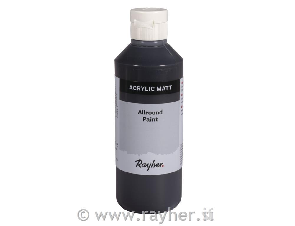 Akrilna boja, crna, 250ml