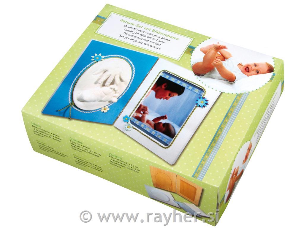 Set za bebe, okvir 30x20cm, izrez: 2 x 10x15cm