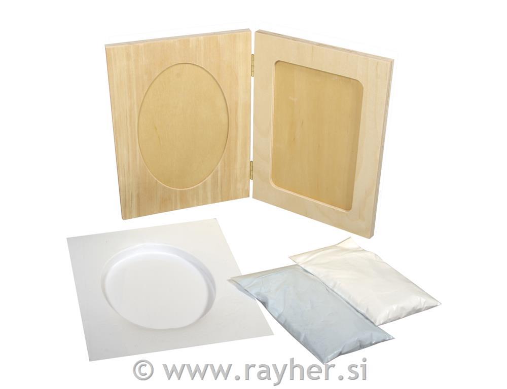 Set za bebe, okvir 30x20cm, izrez: 2 x 10x15cm