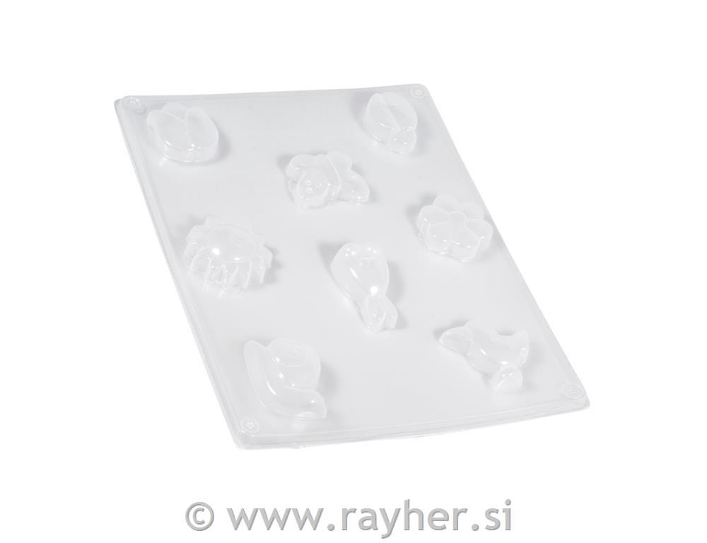 Kalup: Pomladni motivi, 8 motivov, 3-5cm, velikost: 23.2x18.