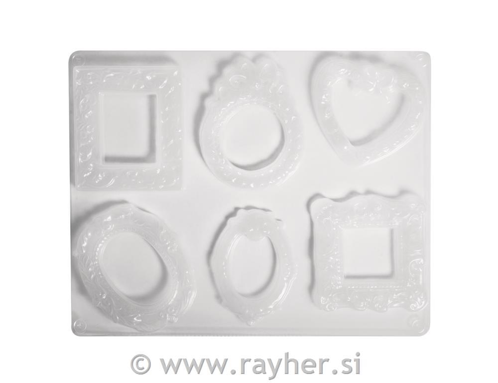 Kalup: okvir, 6 motiva, 6,5-8 cm, velikast: 23,2x18,3 cm