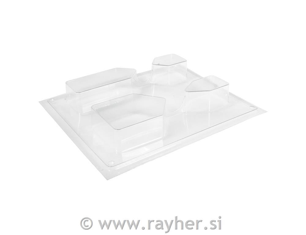 Kalup Kućice, 4 razl.modeli-dimen. 5,5 - 10,5 cm