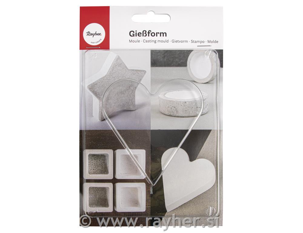 Kalup srce 8.5x9.2cm dubina 3 cm