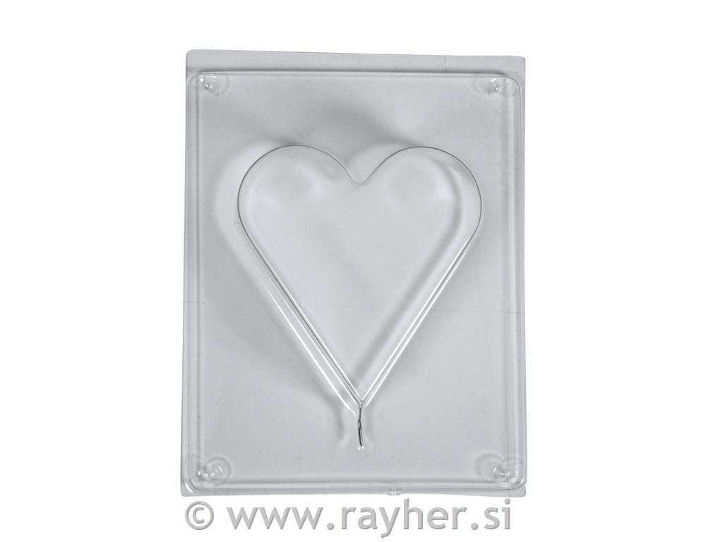 Kalup srce 8.5x9.2cm dubina 3 cm