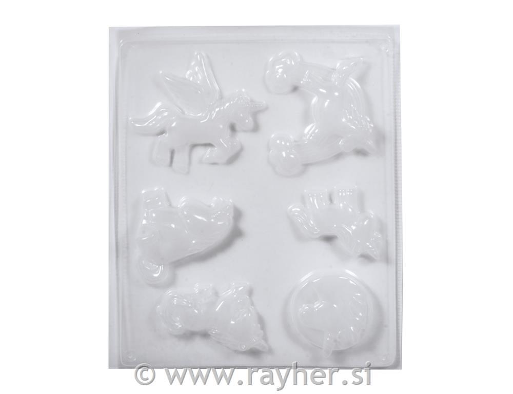 Kalup samorog 6 motivov 5-6 cm