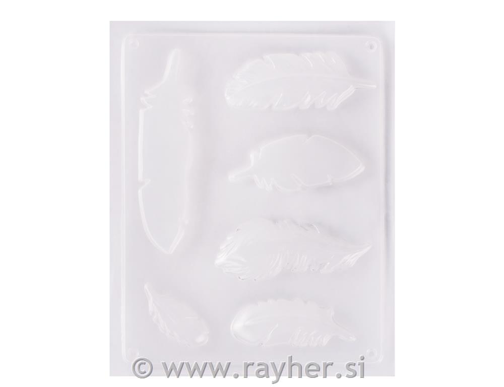 Kalup perja 6 motiva 6-14 cm