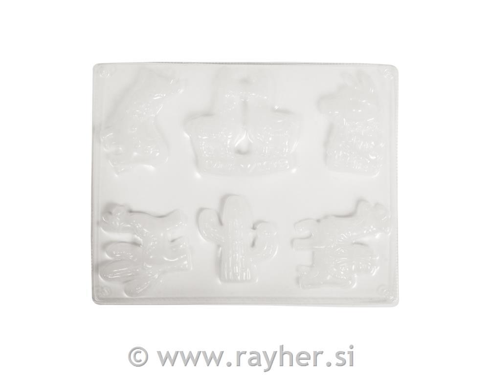 Kalup Lama, 6 motiva, 5-8.5x6.7-8cm