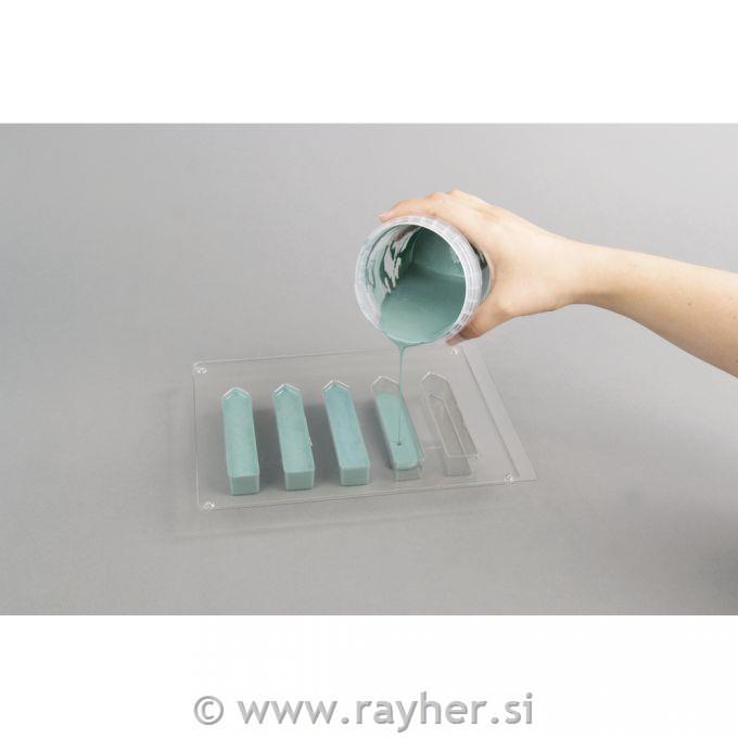 PET casting mould: Sidewalk chalk5pcs,each 11cm x 2cm x 2cm, tab-bag, 1pc