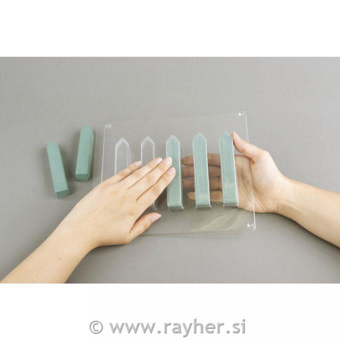 PET casting mould: Sidewalk chalk5pcs,each 11cm x 2cm x 2cm, tab-bag, 1pc
