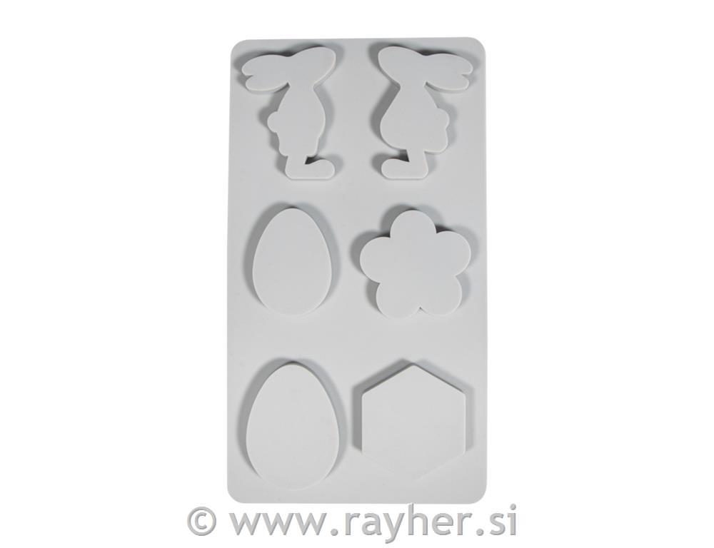 Silicone cast.mould Easter friends +bees