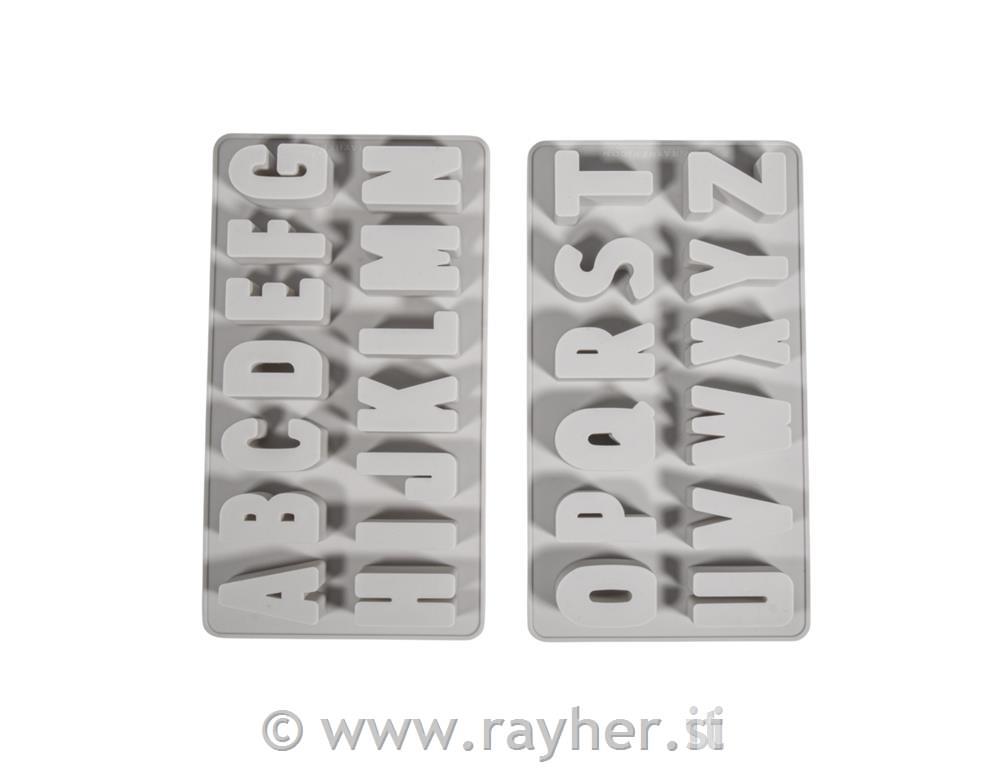 Silikonski kalup, Alphabet, set 2 kom