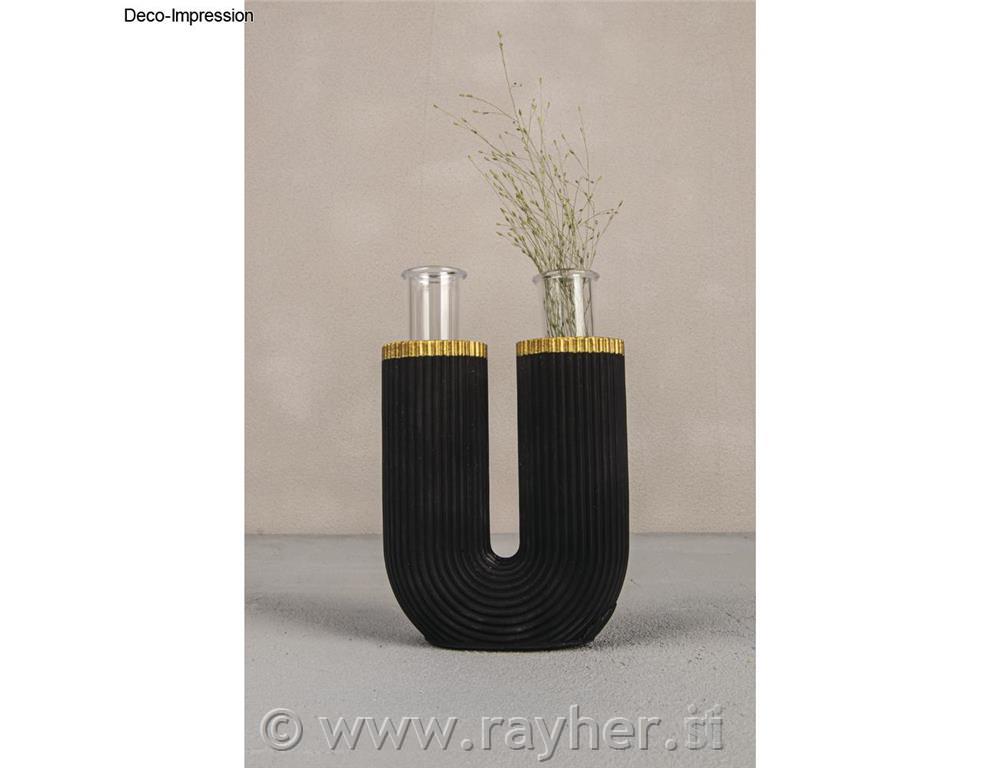 Kalup u obliku slova U, rebrasta vaza,5x3,8x10cm + 2x epruvete