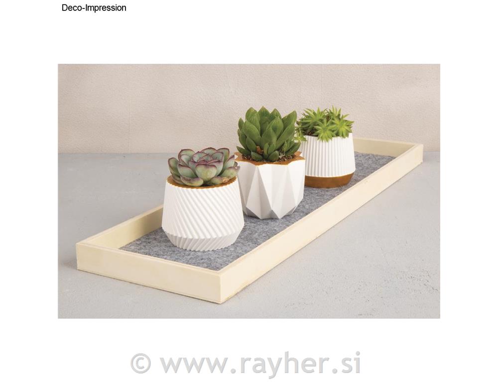 Silicone mould set Little pots 3-part,3 designs, 7x5.5cm