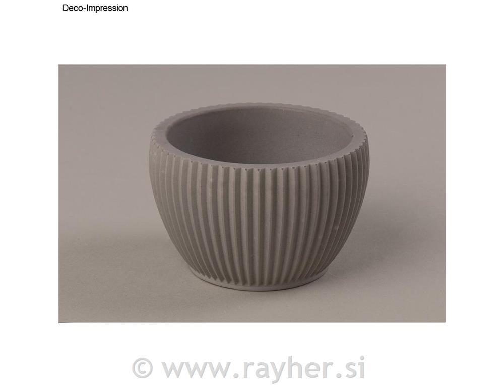 Silicone mould Decorative bowl, ridged9cm, height 6cm, box 1pc