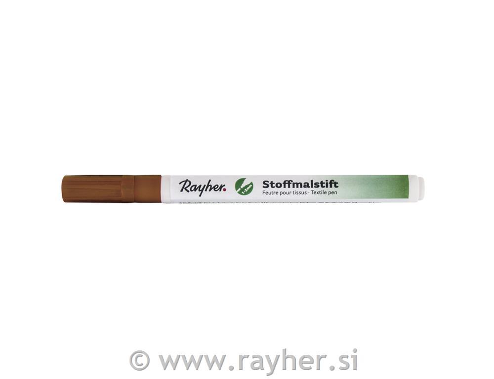 Marker za tekstil, tanki, smeđe