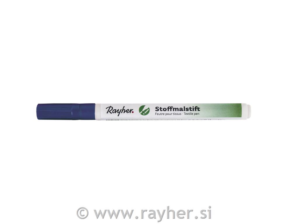 Marker za tekstil, tanki, tamno plava