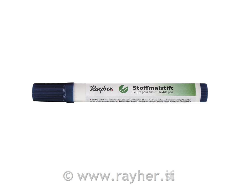 Marker za tekstil, gust, tamno plav