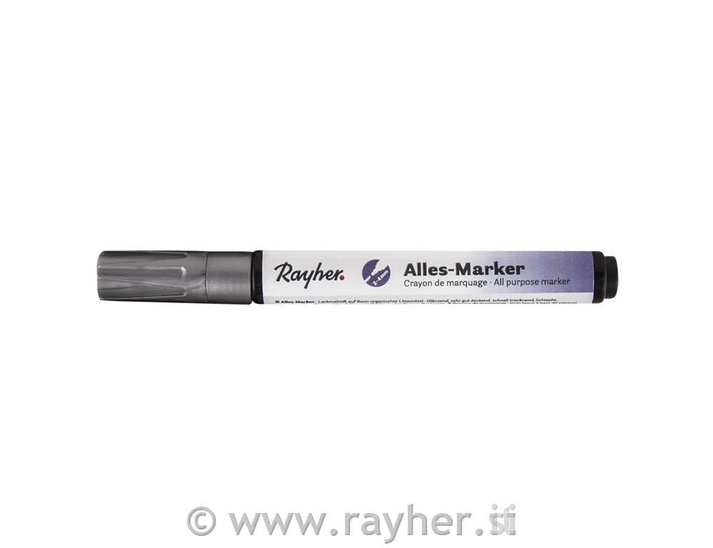 Marker , gust, srebrni