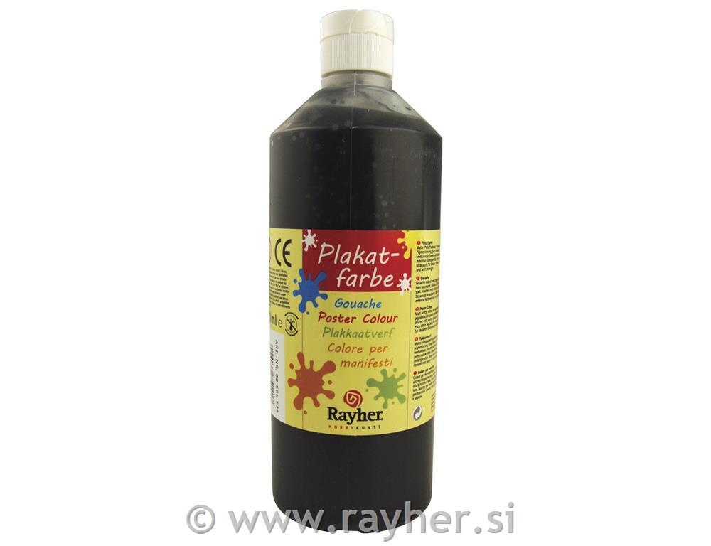 Rayher tempera, črna, 500 ml