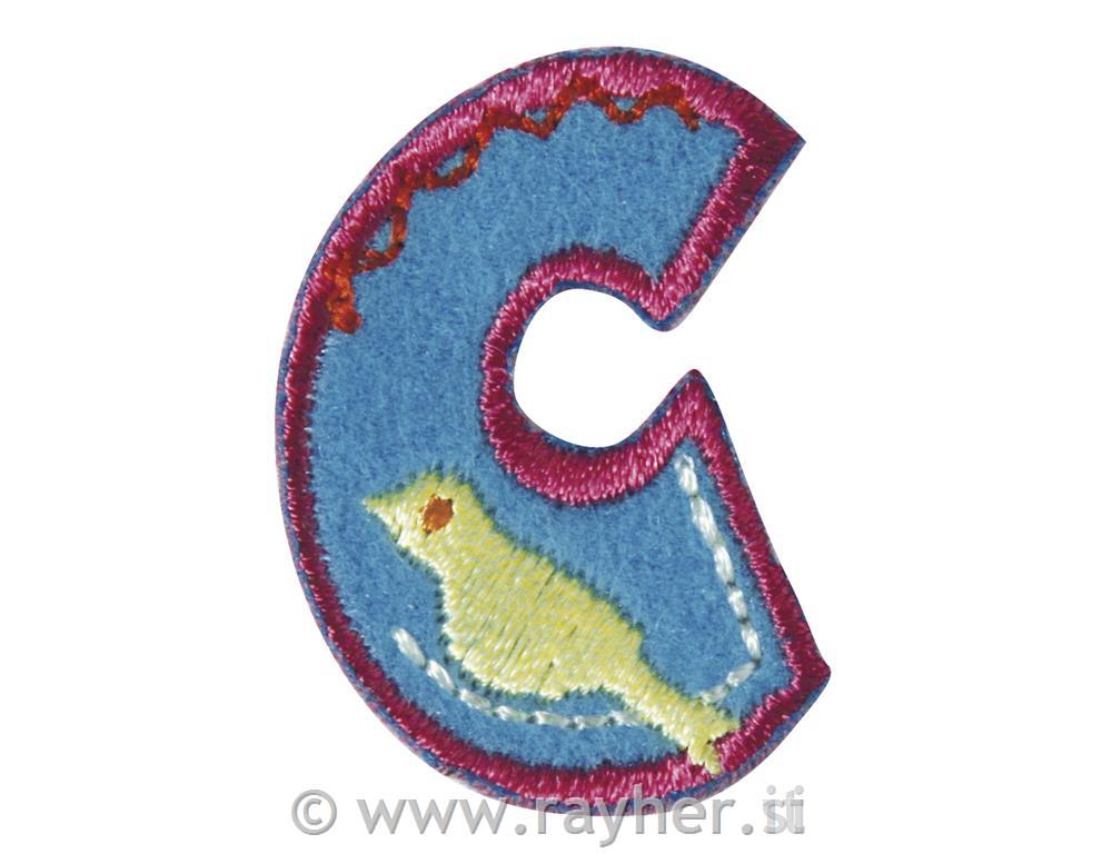 Slovo za glačanje na tekstil, 3 cm, "C"