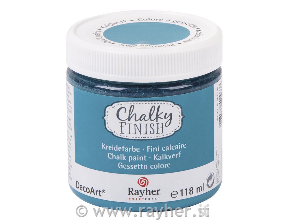 Kredna barva Chalky Finish, laguna modra ,118 ml