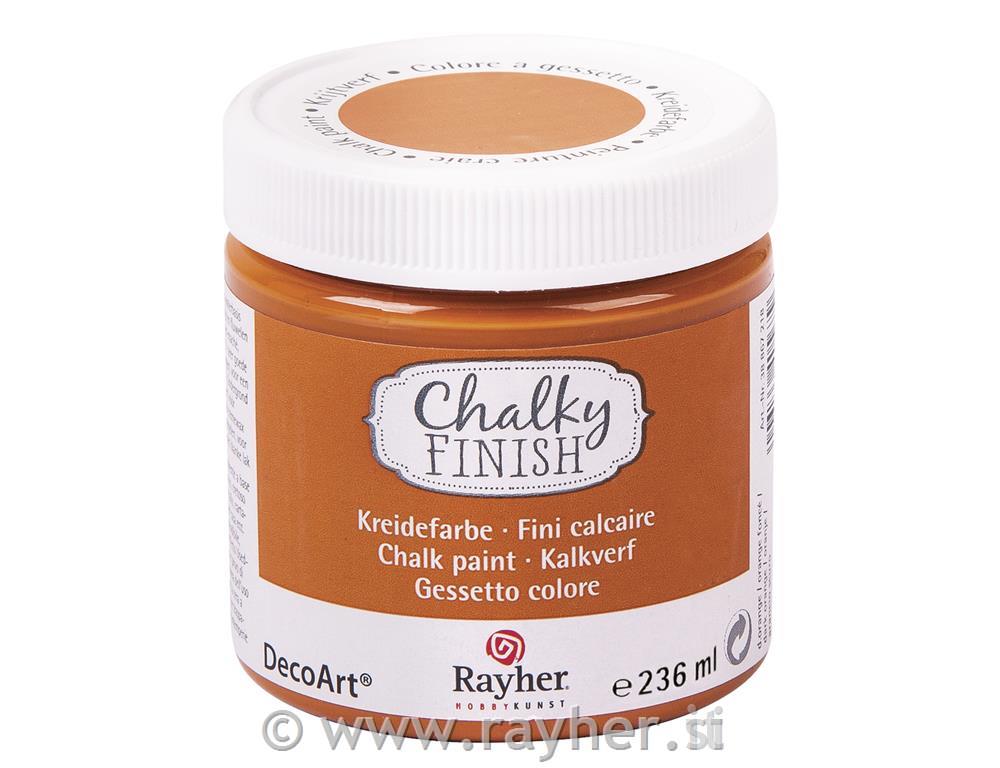 Kredna barva Chalky Finish, oranžna ,236 ml