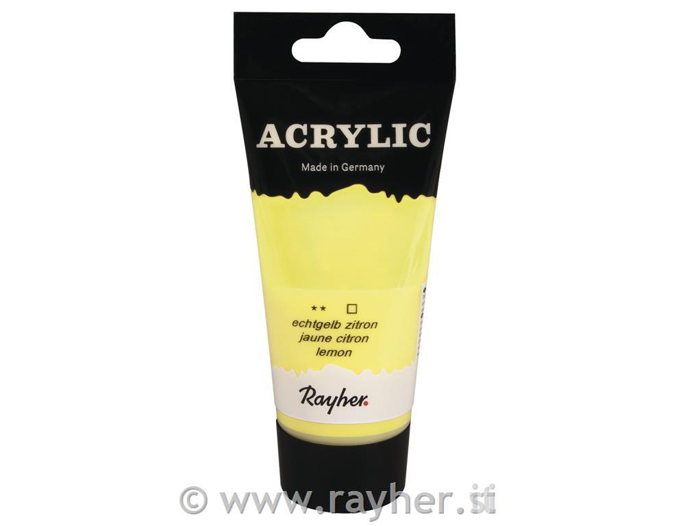 Akrilna barva Artists, limona, 75ml