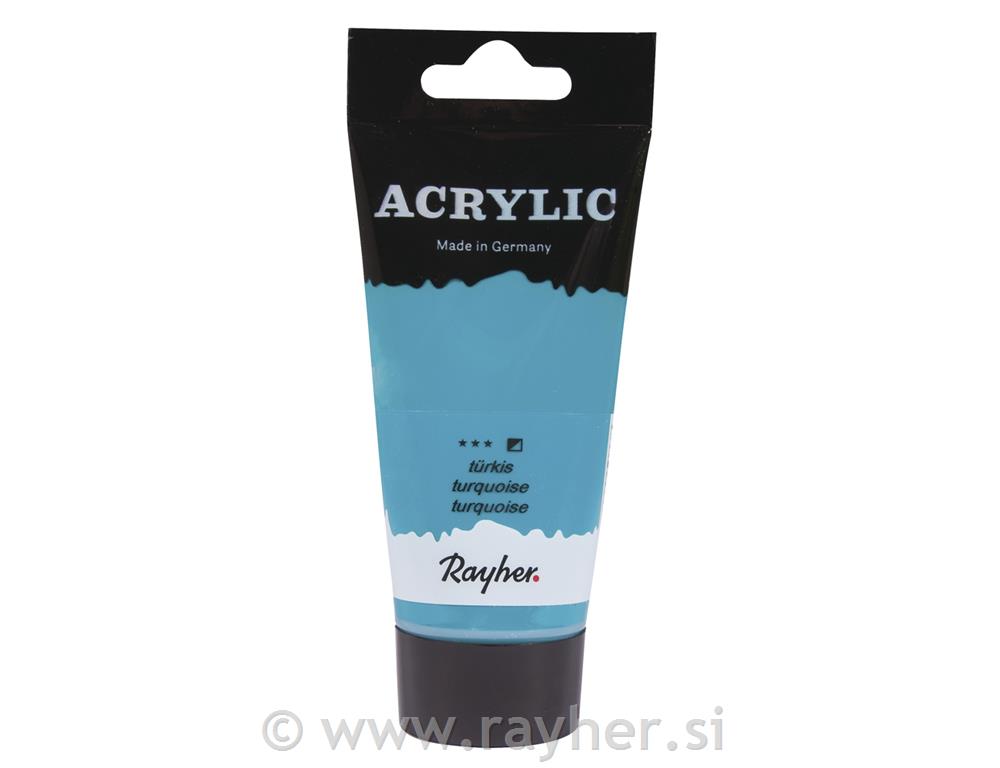 Akrilna barva Artists , turkizna, 75ml
