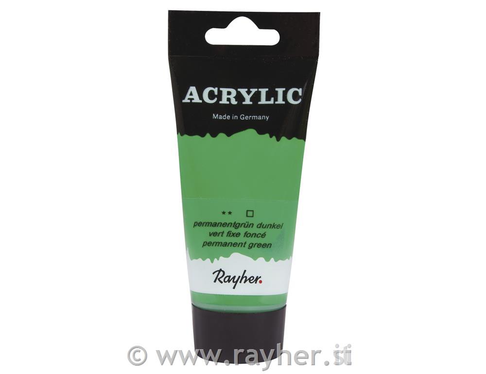 Akrilna boja Artists, zeleni, 75ml