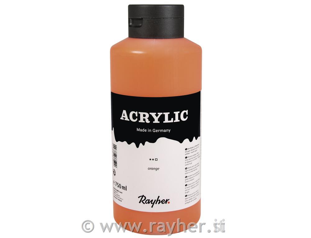 Akrilna boja Artists, narančasta, 750ml