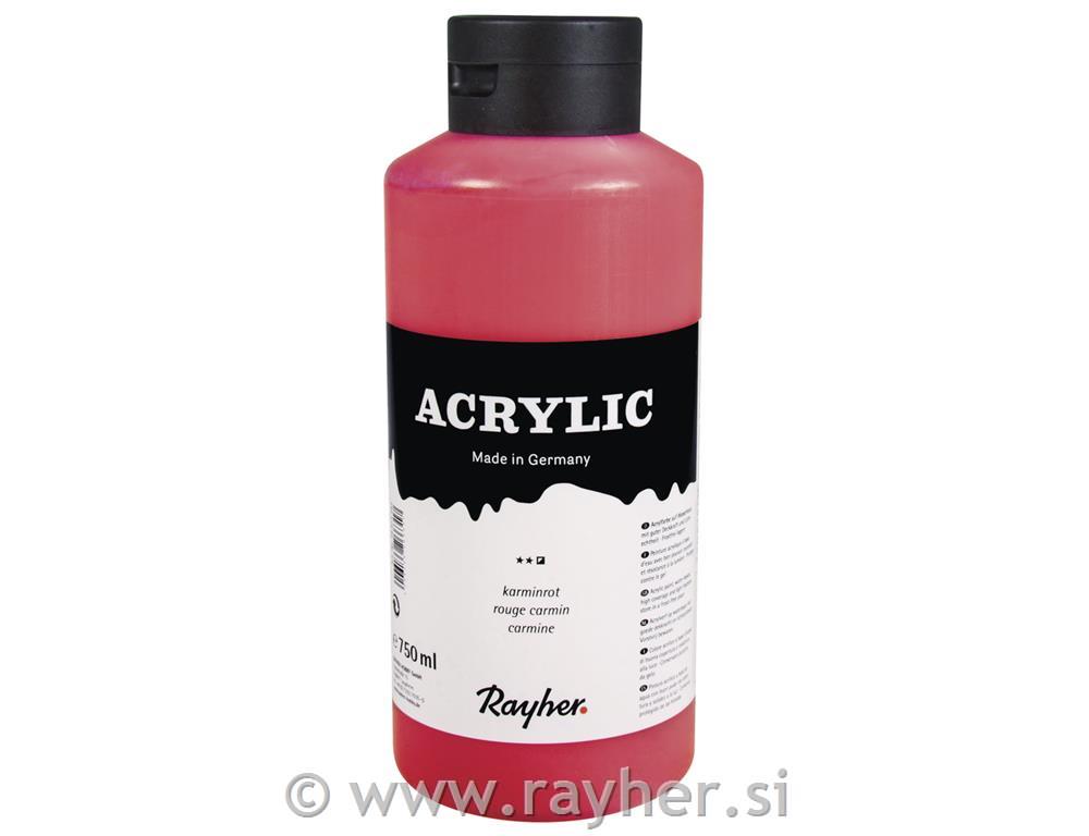 Akrilna barva Artists , karmin rdeča, 750ml