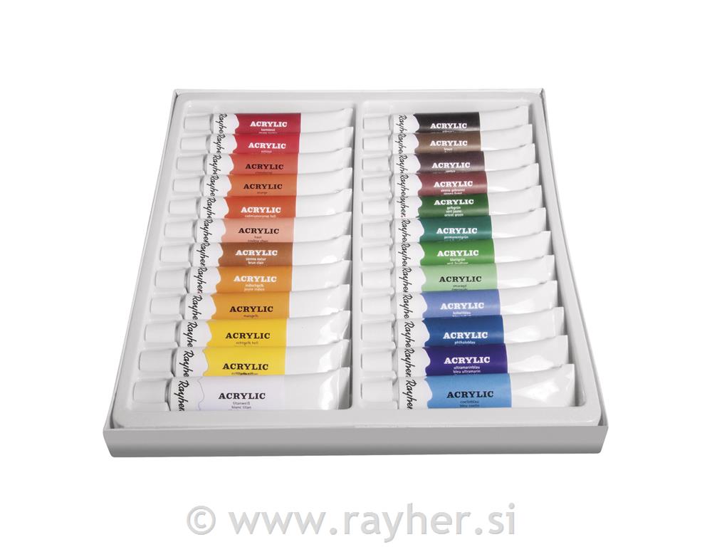 Akrilne barve Artist's Acrylic, 24 x 12ml