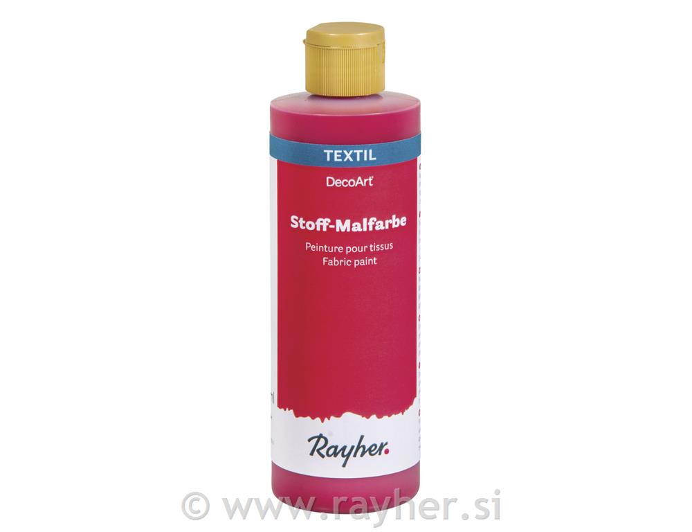 Boja za tekstil, crvena, 236ml