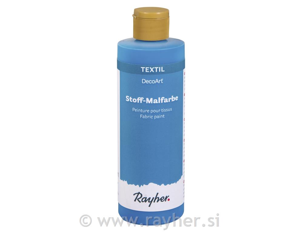 Boja za tekstil, plava, 236ml