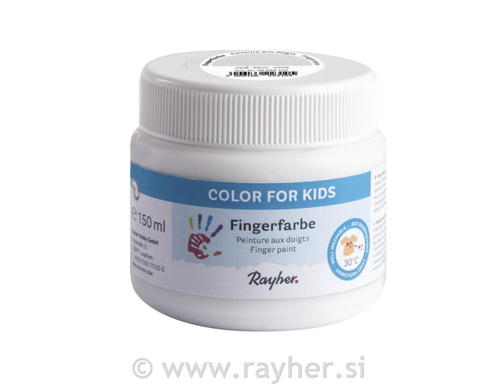 Prstna boja, bijela, 150ml