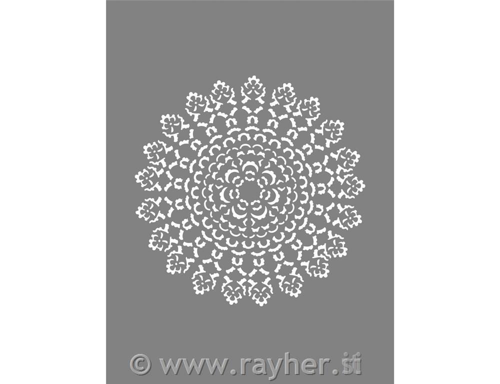 Šablona Ornament, 15.25x20.32cm