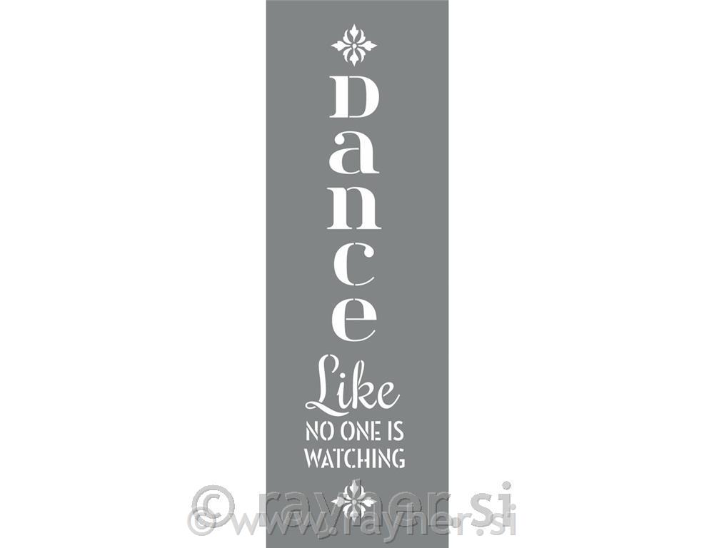 Stencil Live the day, 15.25x45.72cm, tab-bag 2pcs