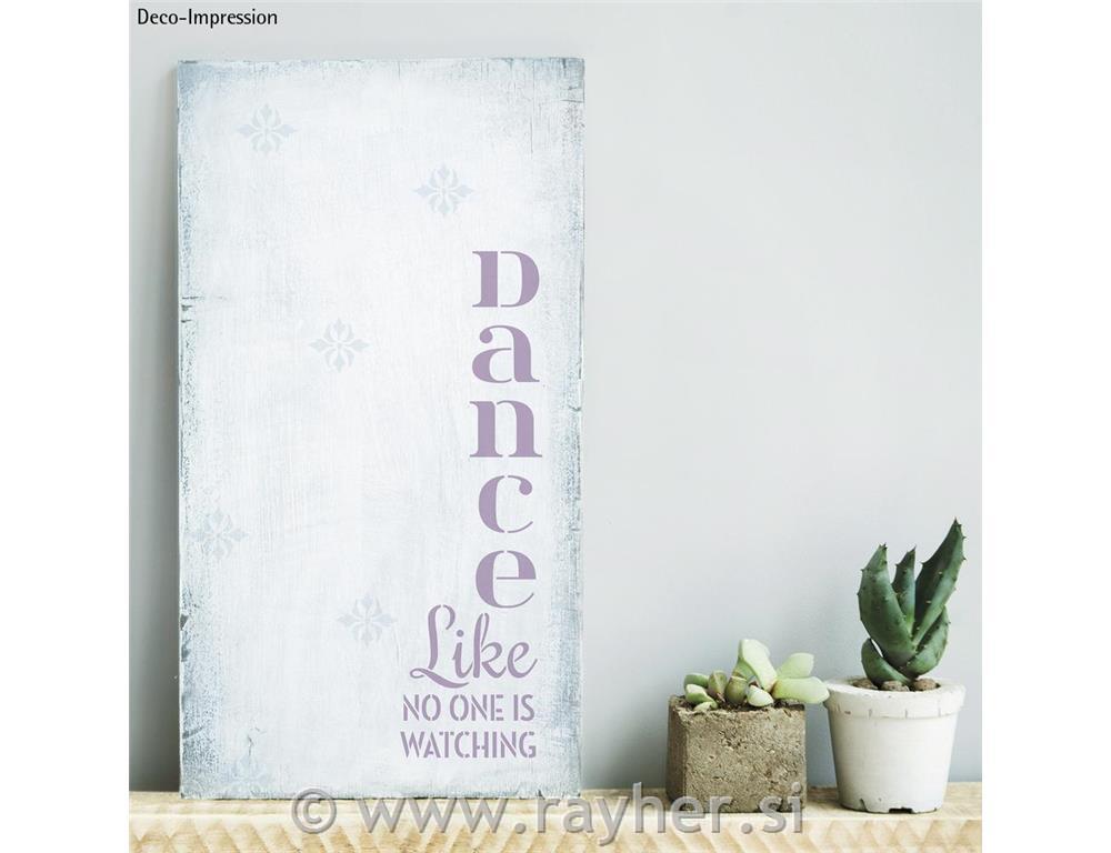 Stencil Live the day, 15.25x45.72cm, tab-bag 2pcs