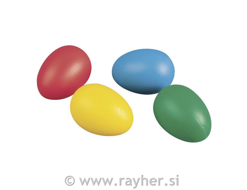 Plastična jajca, 4,5 cm, 4 različne barve, 12 kom.