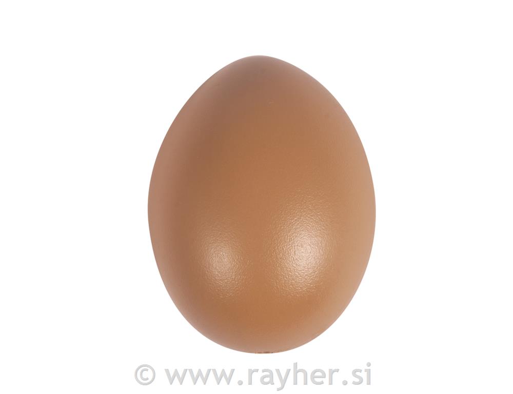 Plastično jaje, 6 cm o, smeđa, 1 kom
