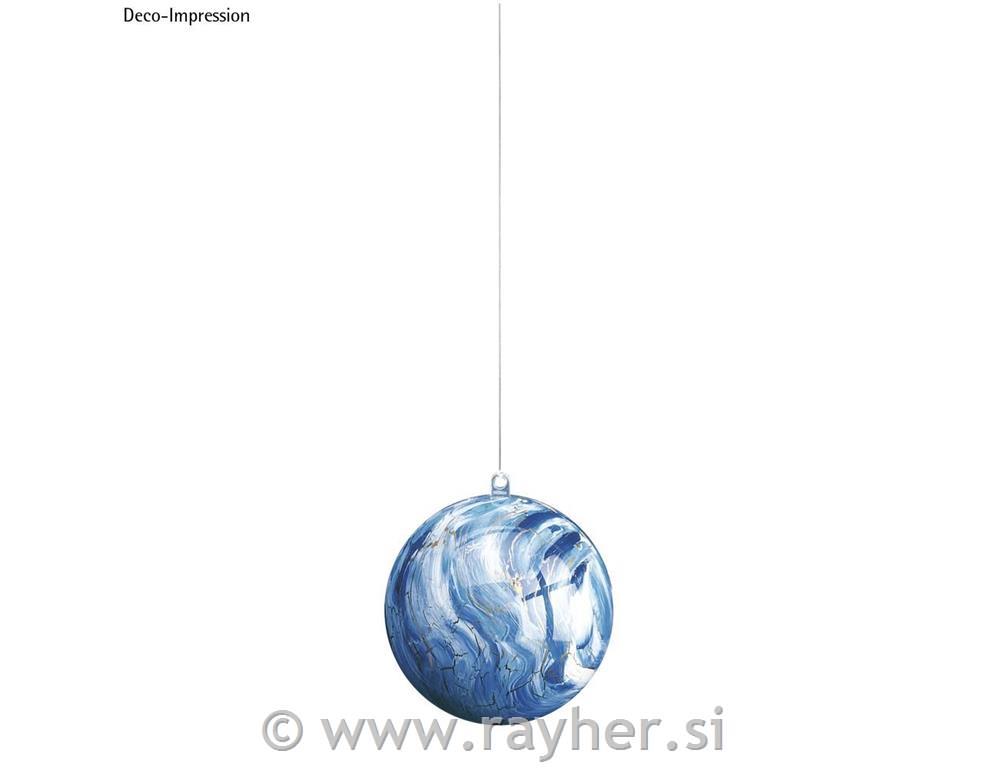 Plastična kugla, dvodijelna, 8 cm o, prozirna