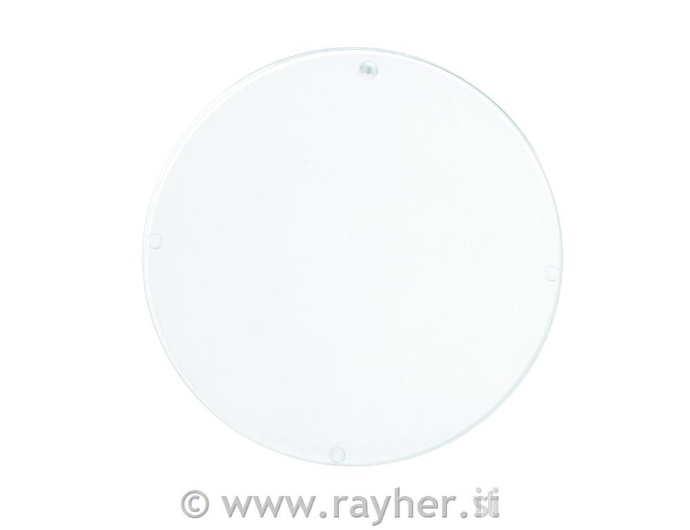 Plastični disk, prosojen, okrogel, 140 m o, pozamez.
