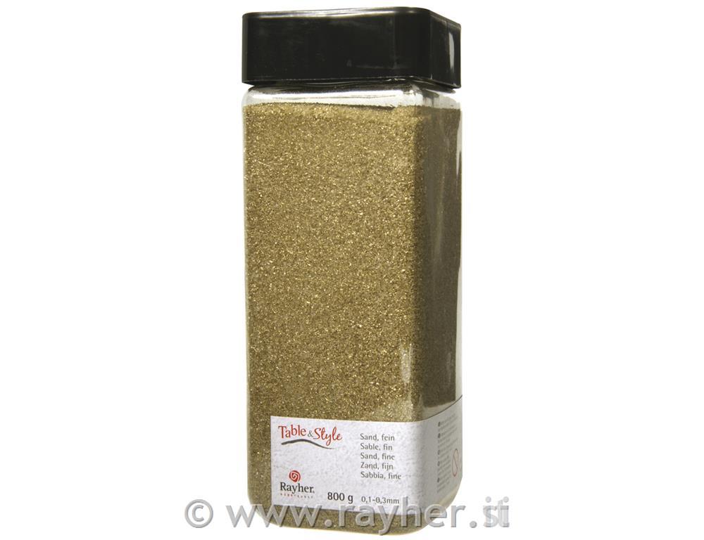 Sand, fine, gold, 0,1-0,3 mm, box 800g