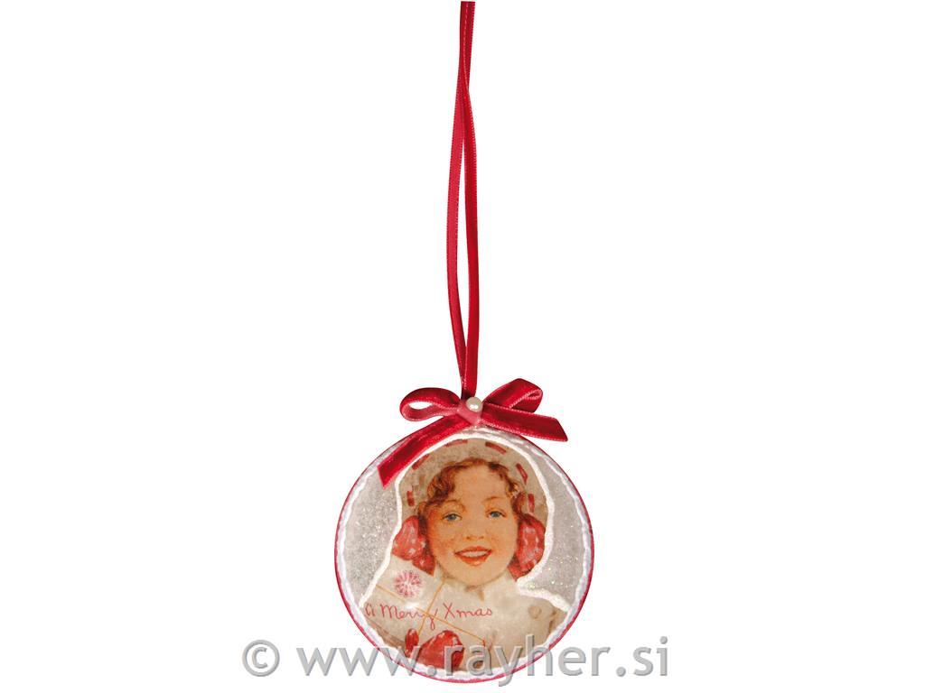 Plastični medaljon, 2 dijela, 80 mm o