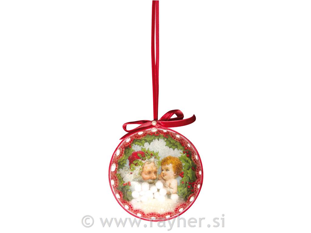 Plastični medaljon, 2-delni, 100mm o