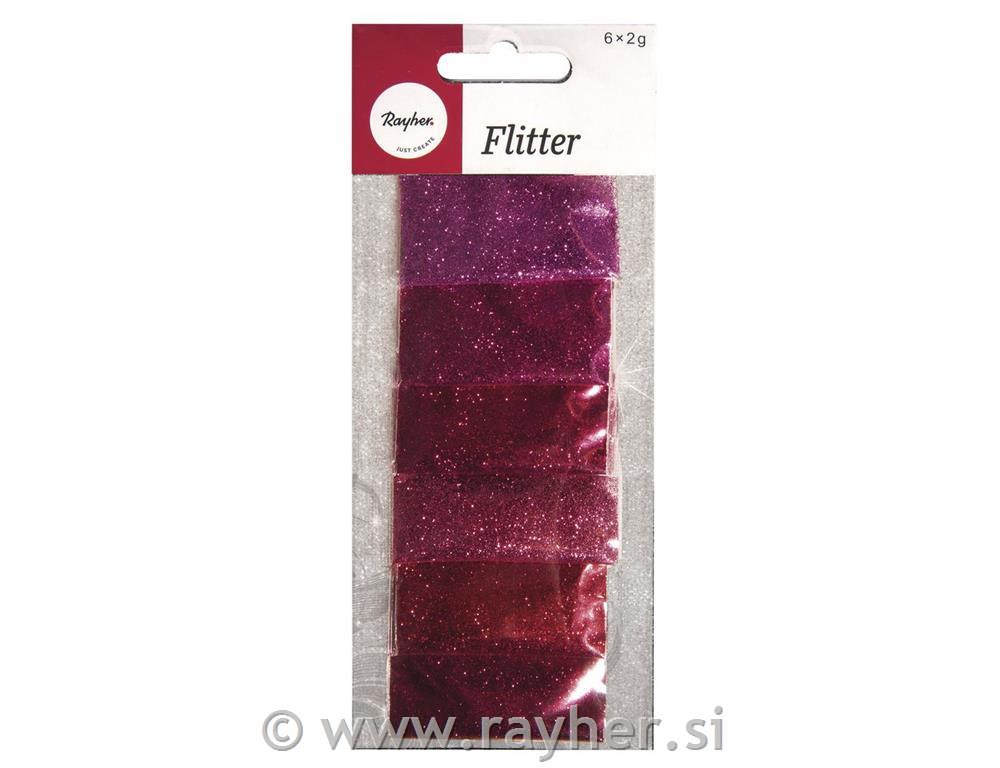 Blještice set 6x2g, crven