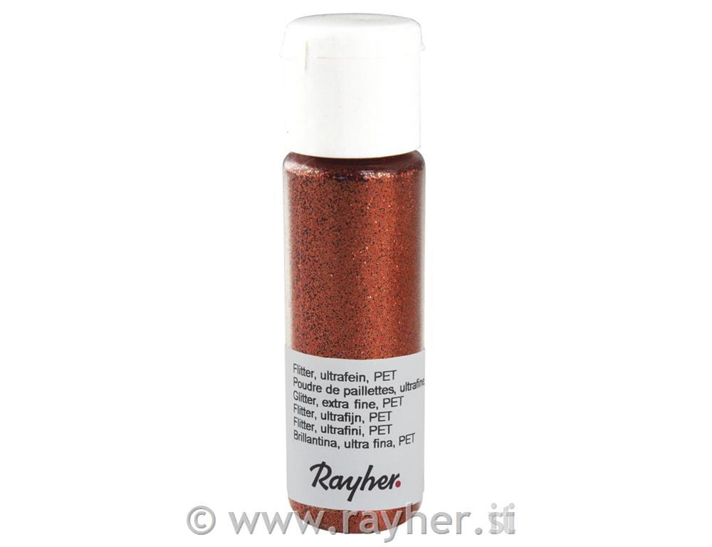 Blještice, fino, PET, svjetlucavi bakar,2 ml